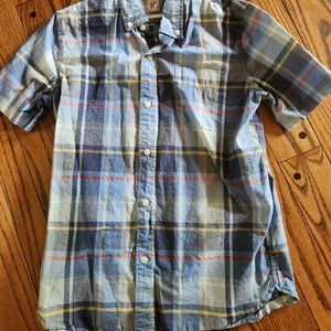 Boys GAP plaid button down shirt